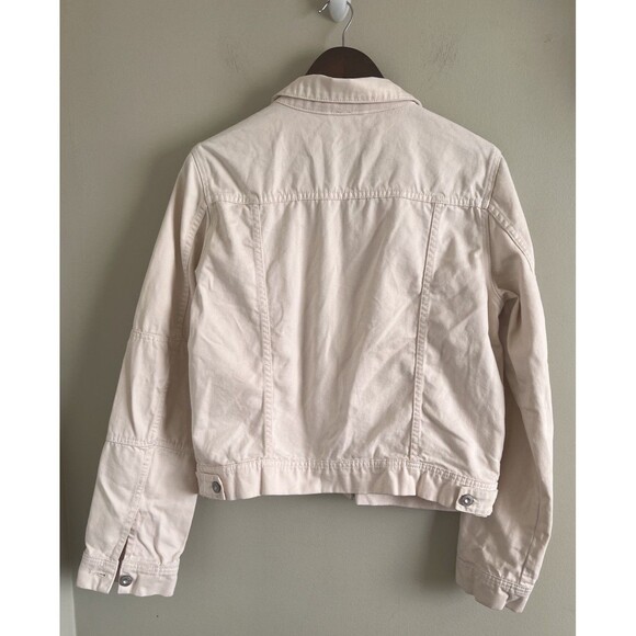 free people rumors denim Women jacket Size Large Classic Chic Preppy - Picture 7 of 10